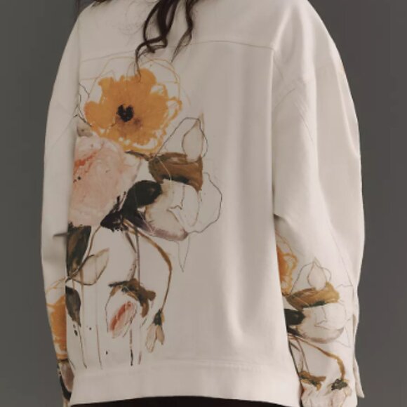 Weston Denim Boyfriend Jacket by Pilcro: Leigh Viner Edition - Size Small - NWT - Picture 4 of 8